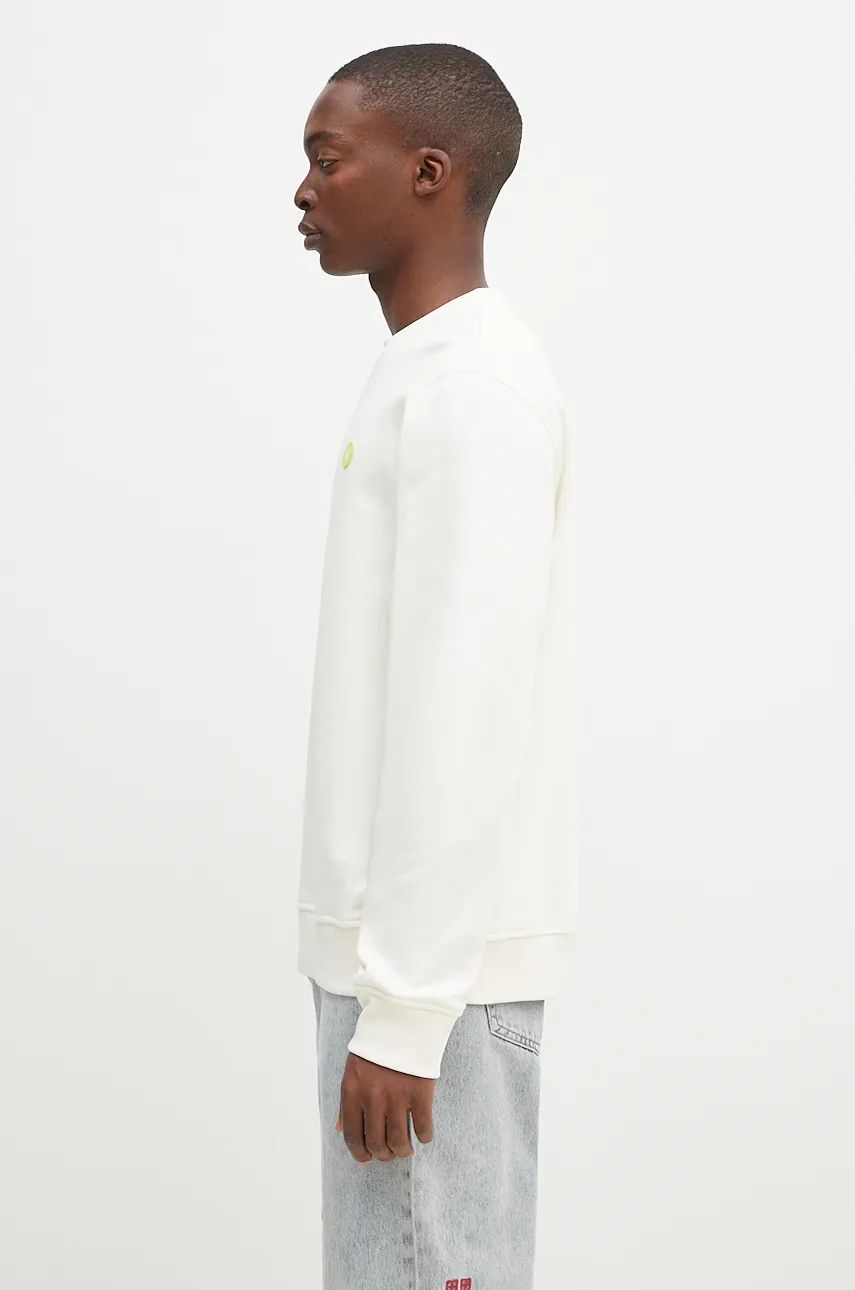 Mikina WOOD WOOD Tye Crewneck Sweatshirt Biela | 10255604.2424, 1
