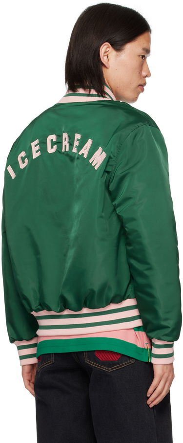Bomber bunda BBC IceCream ICECREAM 'IC' Classic Bomber Jacket Zelené | IC24201, 2