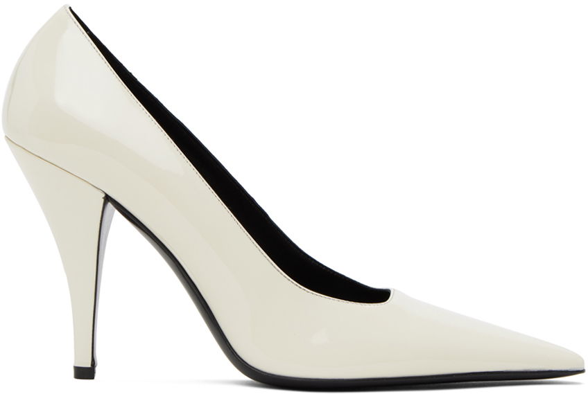 Tenisky a topánky The Row Lana Patent Leather Pumps Biela | F1406-P73, 0