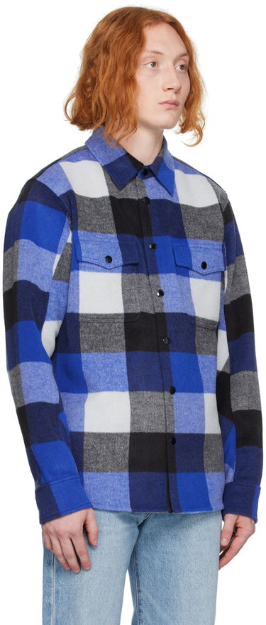 Košeľa rag & bone Rag & Bone Plaid Jack Shirt Modrá | MBW22HA389RTML, 1
