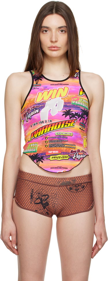 Tielko Miaou Miaou Jinx Paradise Print Tank Top Rôznofarebný | 7044TKLOT, 0