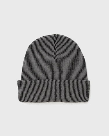 Kulicha Represent Clo Fold-Up Rib Knit Beanie Šedá | MLM100354-47, 2