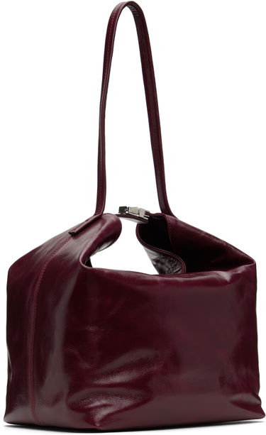 Kabelka BY FAR BY FAR Maxi Bea Creased Leather Shoulder Bag Vínová | MWBSB054CL034RD028PL, 2