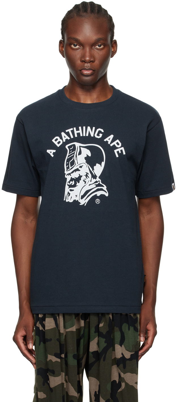 BAPE Navy Archive Graphic T-Shirt