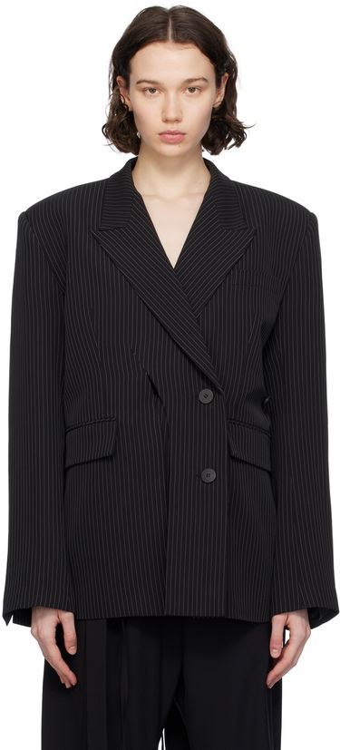 Bunda Ottolinger Ottolinger Split Pinstripe Blazer Čierna | 2301612, 0