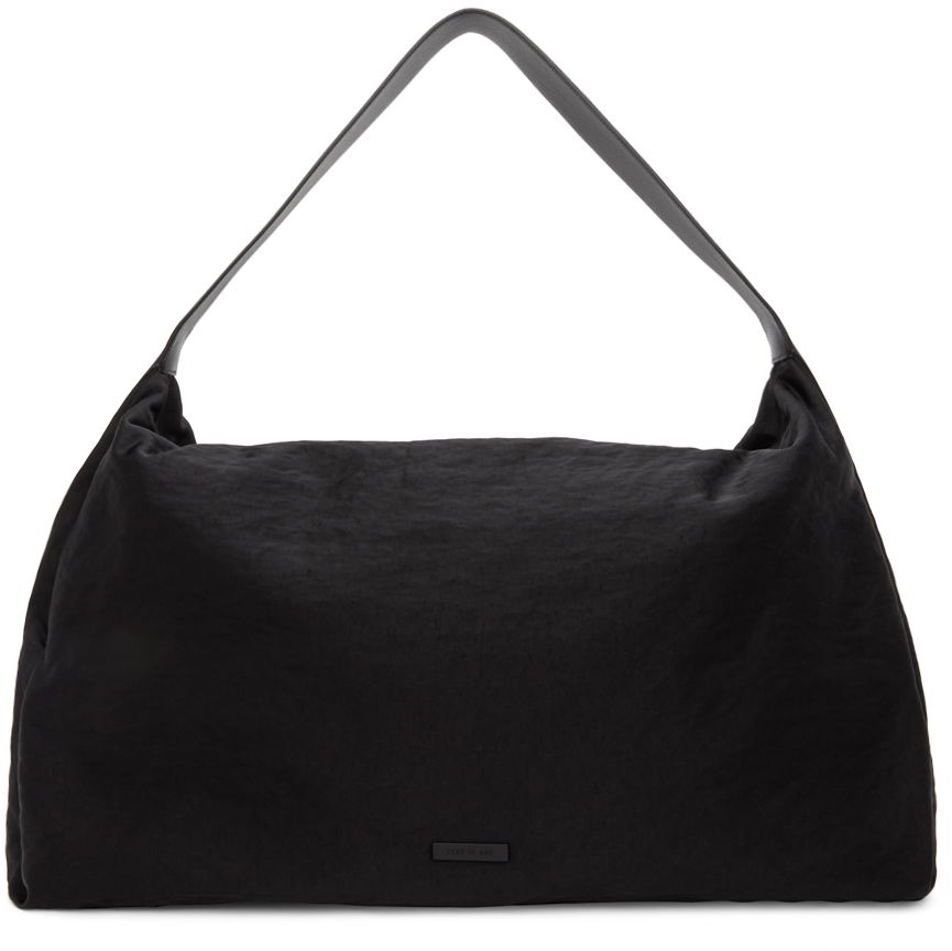 Black Moto Leather Tote