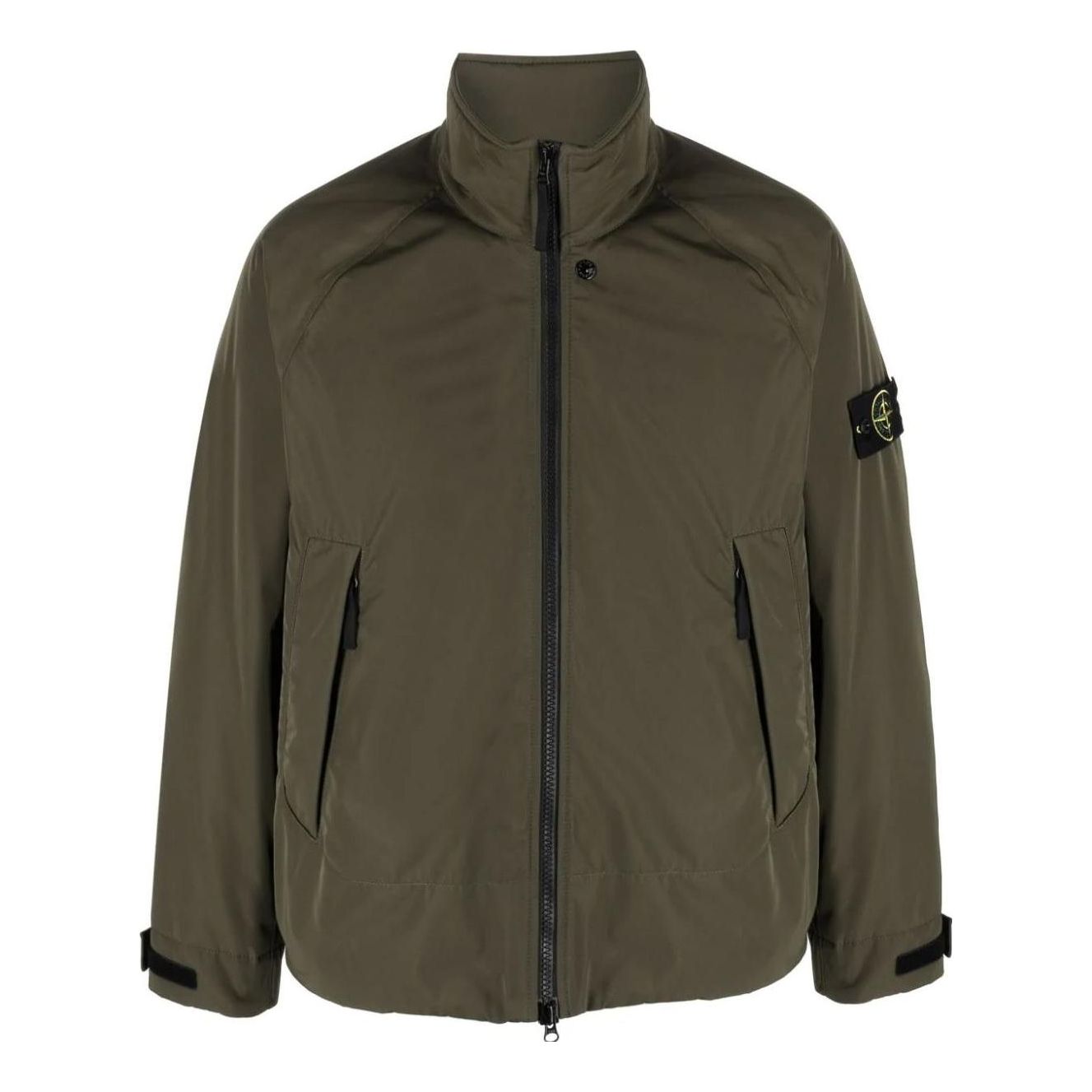 Vetrovka Stone Island Compass Patch Zip-Up Windbreaker Zelené | 791541926-V0058, 0