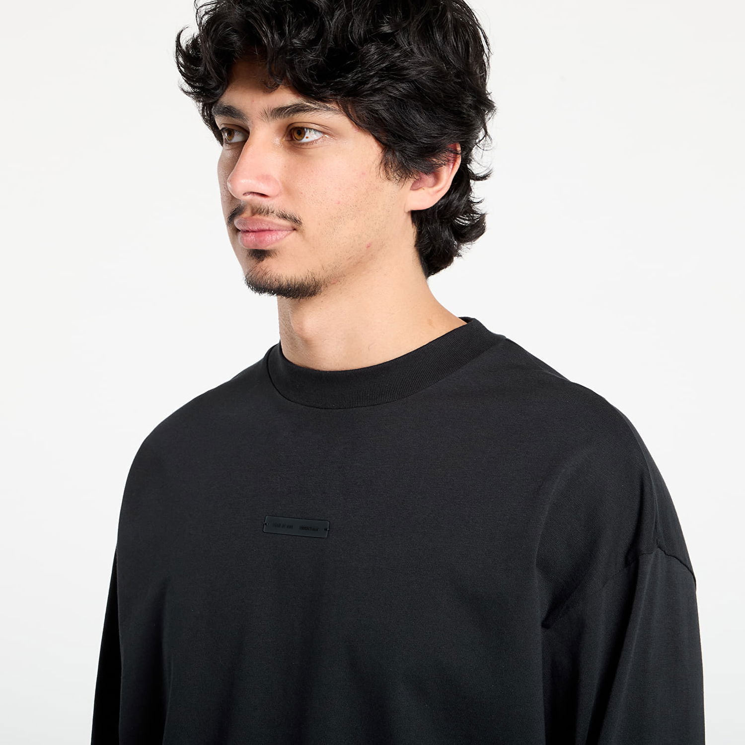 Tričko Fear of God Fear of God Essentials Classic Long Sleeve T-Shirt Čierna | 125SP254200F-861, 1