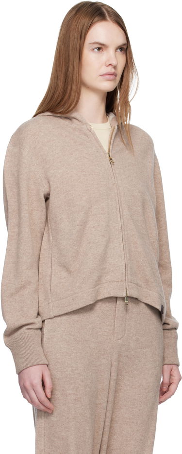 Mikina Max Mara Full-Zip Knitted Hoodie Mxpfilm Béžová | 2611921058600, 1