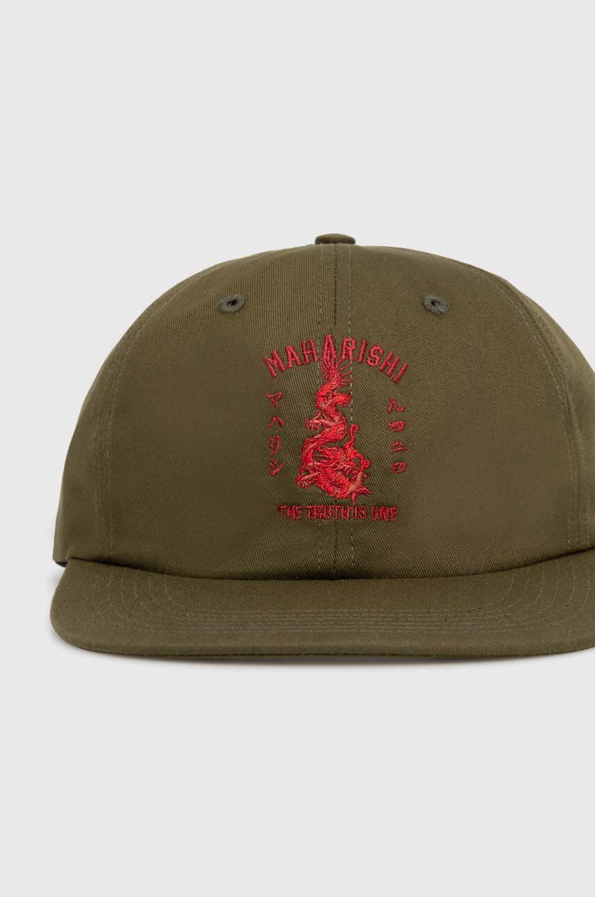 Šiltovka Maharishi Maharishi Dragon Anniversary Baseball Cap Zelené | 1276.OLIVE, 1