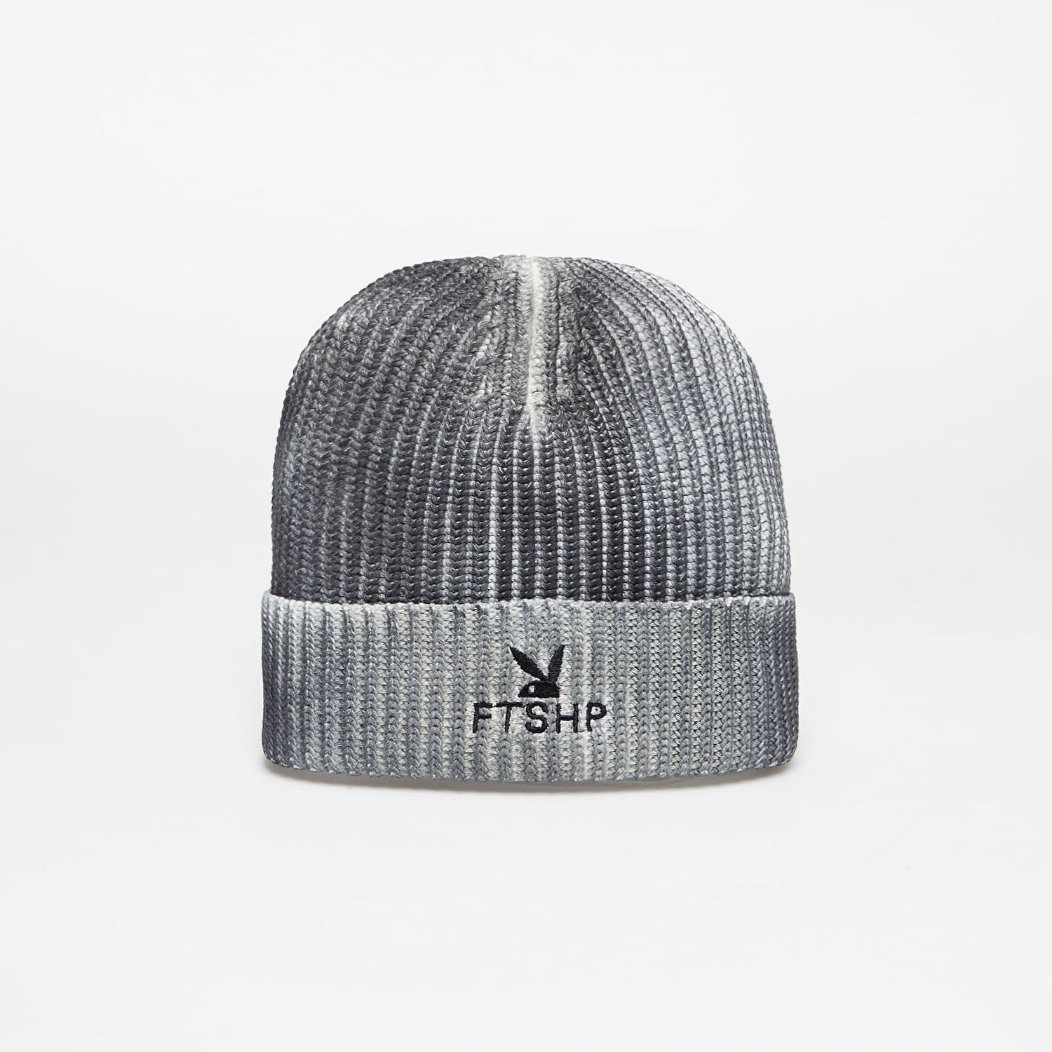 Kulicha Footshop Playboy x FTSHP Overdye Beanie Black Šedá | FTSHP_537, 0