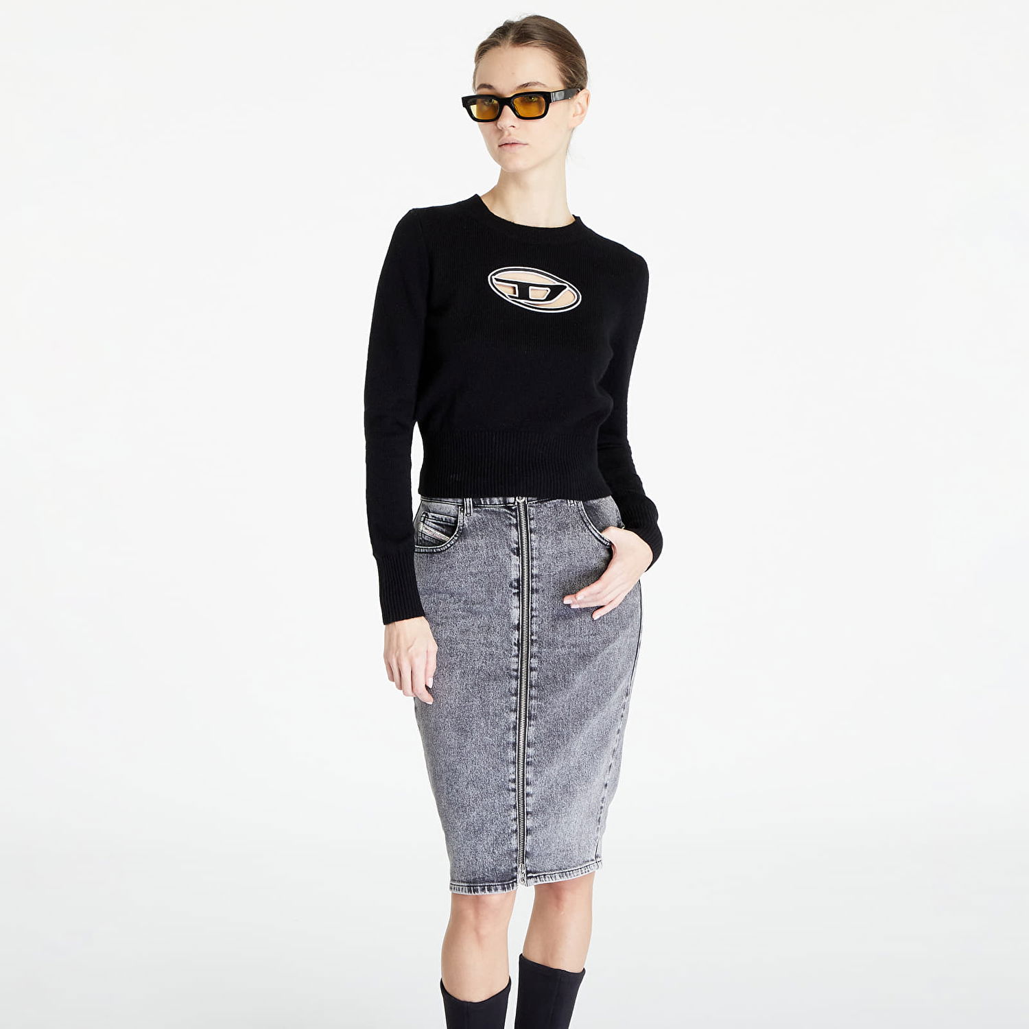 Sveter Diesel M-Areesa Knitwear Black Čierna | A06712_0KCAE Black, 0
