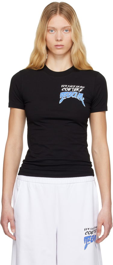 Tričko Versace Versace Jeans Couture 'Tour' T-Shirt Čierna | E78HAHC07_ECJ02C, 0