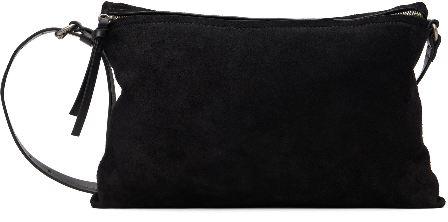 Taška cez rameno Dries Van Noten Suede Pouch Čierna | 252-021505-184, 0