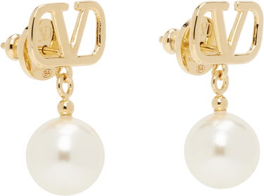 Náušnice Valentino Valentino Garavani VLogo Signature Pearl Drop Earrings Metalická | 6W2J0E36UXM, 1