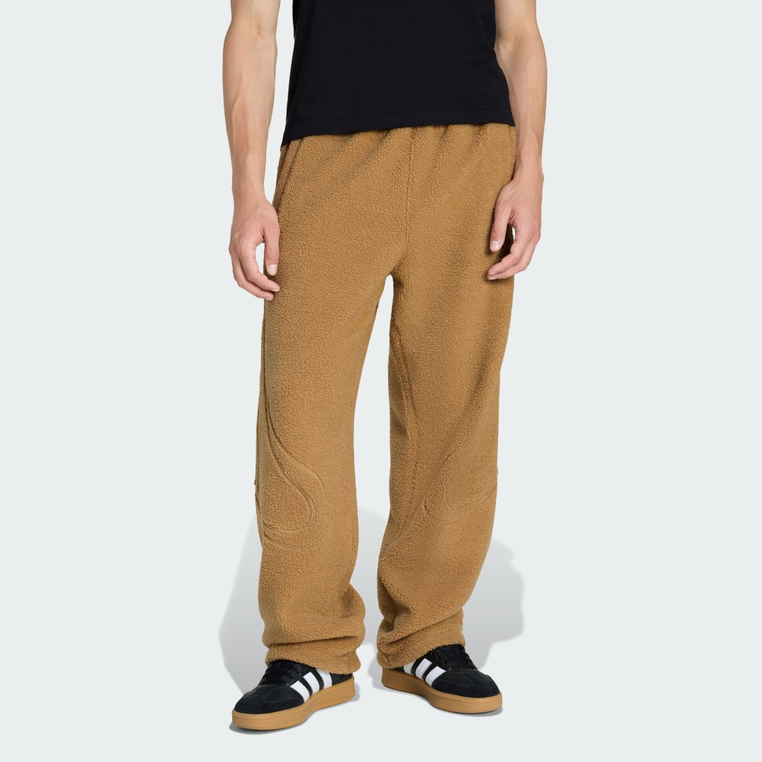 Tepláky adidas Performance Teamgeist Borg Fleece Track Pants Hnedá | KR7611, 0
