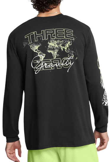 Tričko Under Armour Under Armour Curry Verbiage Heavyweight Long Sleeve T-Shirt Čierna | 1387109-001, 1