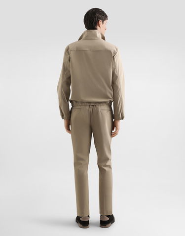 Nohavice Dolce & Gabbana Dolce & Gabbana Nylon Canvas Trousers Béžová | GW13ETFUUDDM2827, 2