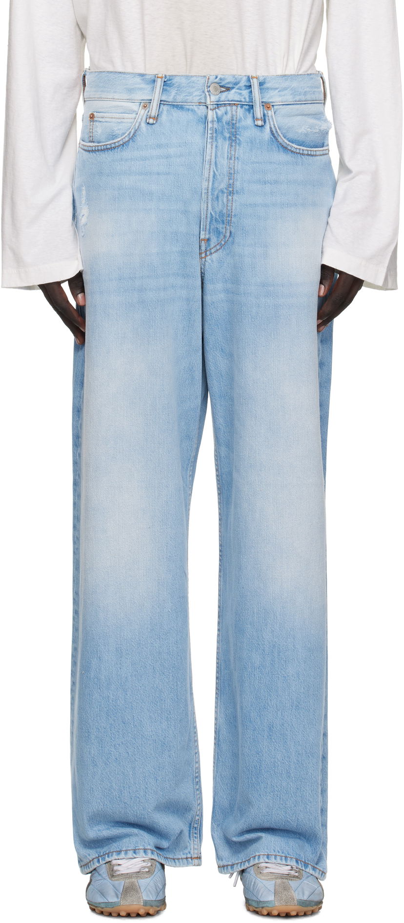 Džínsy Acne Studios Acne Studios Loose Fit 1981 Jeans Modrá | C00097-