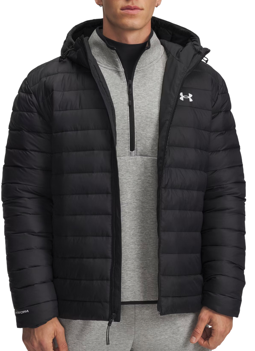 Prešívaná bunda Under Armour Sportswear Hooded Insulated Puffer Jacket Čierna | 6006363-001