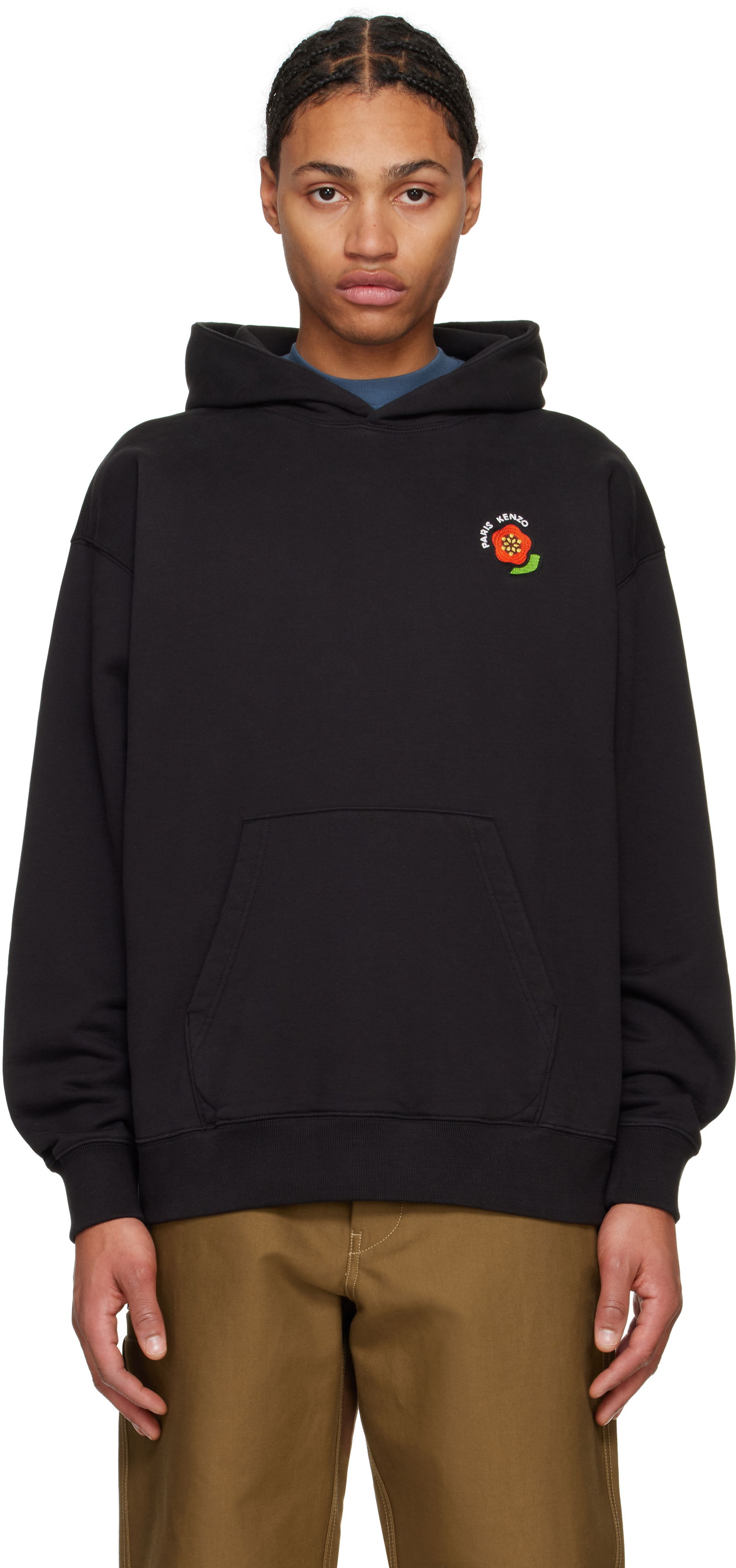 Embroidered 'Pop' Oversized Hoodie