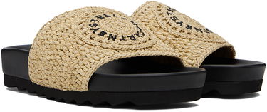 Tenisky a topánky Stella McCartney Elyse Raffia Logo Slides Čierna | 810387AFACL0, 3