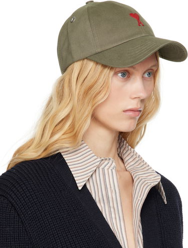 Šiltovka AMI AMI Paris Ami de Coeur Embroidered Cap Zelené | UCP116.AW0041, 1