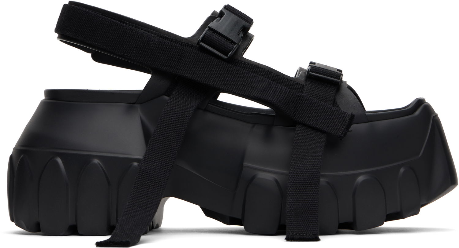 Tenisky a topánky Rick Owens Rick Owens Hollywood Mega Tractor Sandals Čierna | RU01E5866 LOO, 0