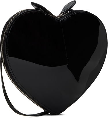 Taška cez rameno Alaïa Heart Shaped Patent Leather Crossbody Bag Čierna | AA1P003CA189, 2