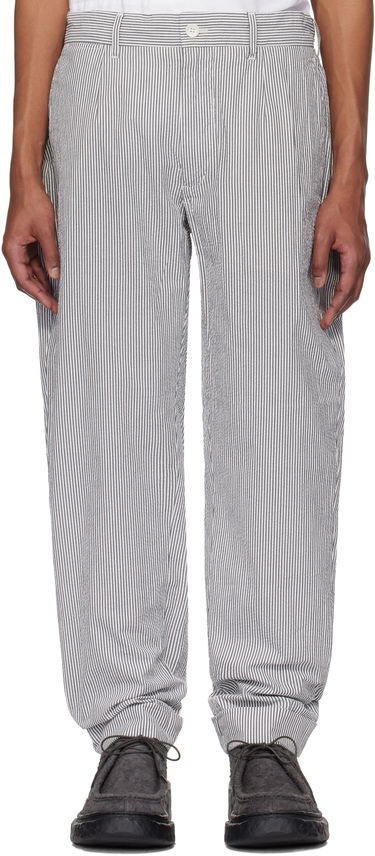 Nohavice Engineered Garments Engineered Garments Andover Striped Trousers Biela | 25S1F001, 0