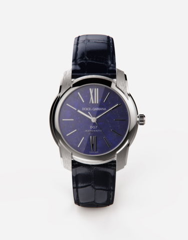 Hodinky Dolce & Gabbana Dg7 Watch in Steel with Lapislazuli Modrá | WWFE1SWW063B0958, 0