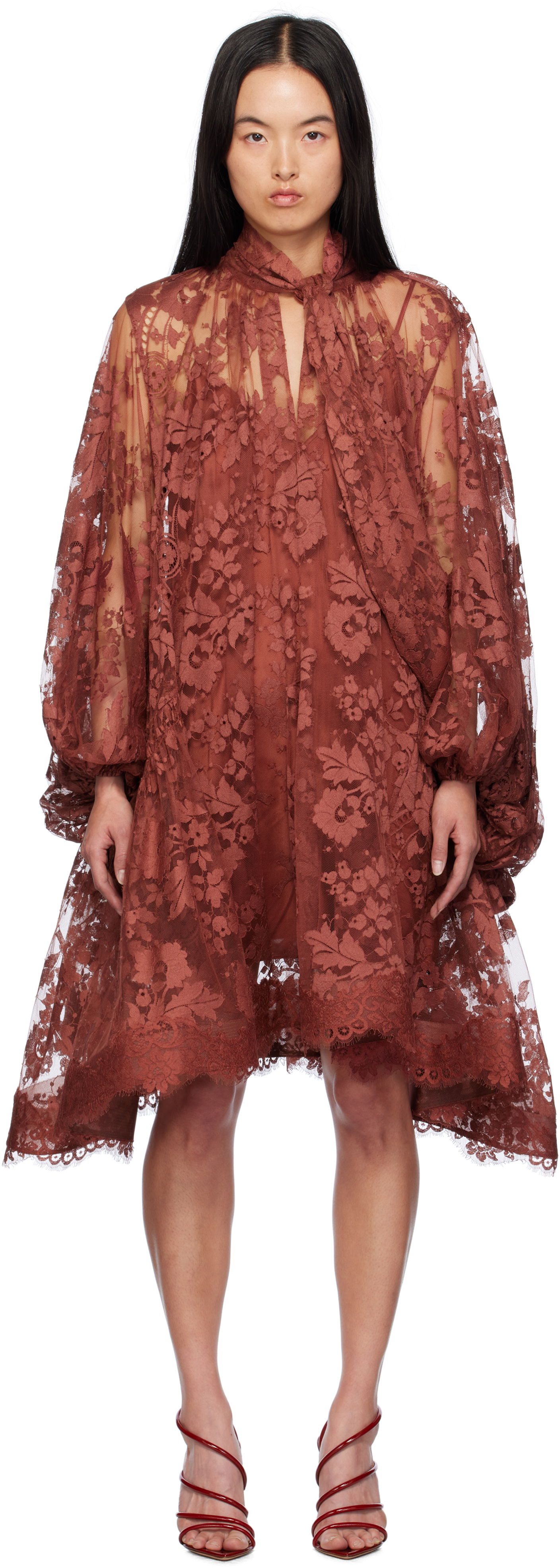 Zimmermann Illustration Lace Midi Dress
