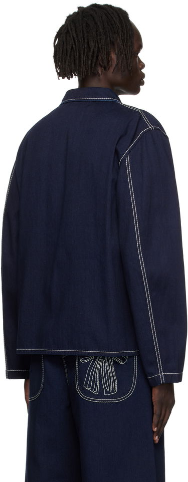 Bunda Acne Studios Acne Studios Embroidered Denim Jacket Navy | C90204-, 2