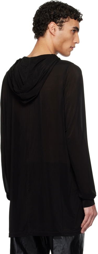 Mikina Rick Owens Rick Owens Hollywood Stretch Cupro Jersey Hoodie Čierna | RU01E5285 BZ, 2