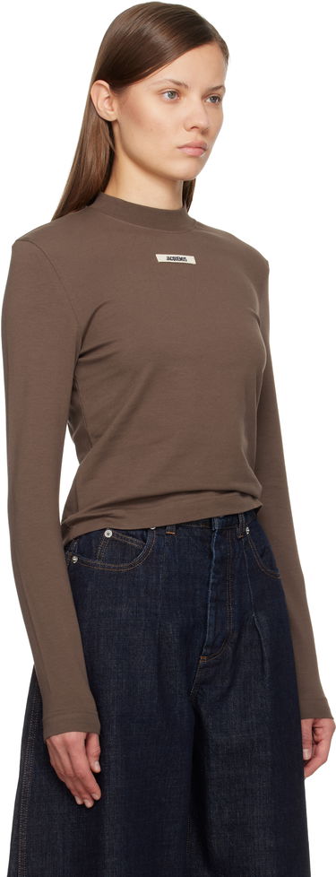 Tričko Jacquemus 'The Gros Grain' Long-Sleeve T-shirt Biela | 24ETSW00155AJ00124, 4