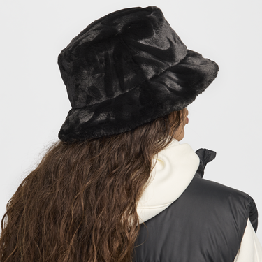 Klobúk Nike Apex Faux Fur Bucket Hat Čierna | HF7194-010, 1