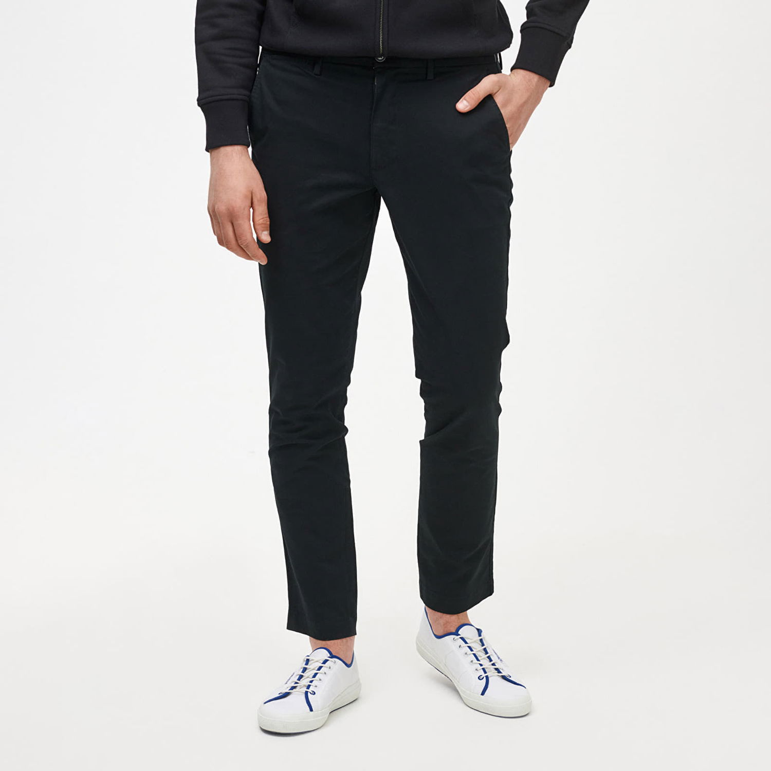 Nohavice GAP Chino Slim Fit Pants True Black Čierna | 500357-04, 0