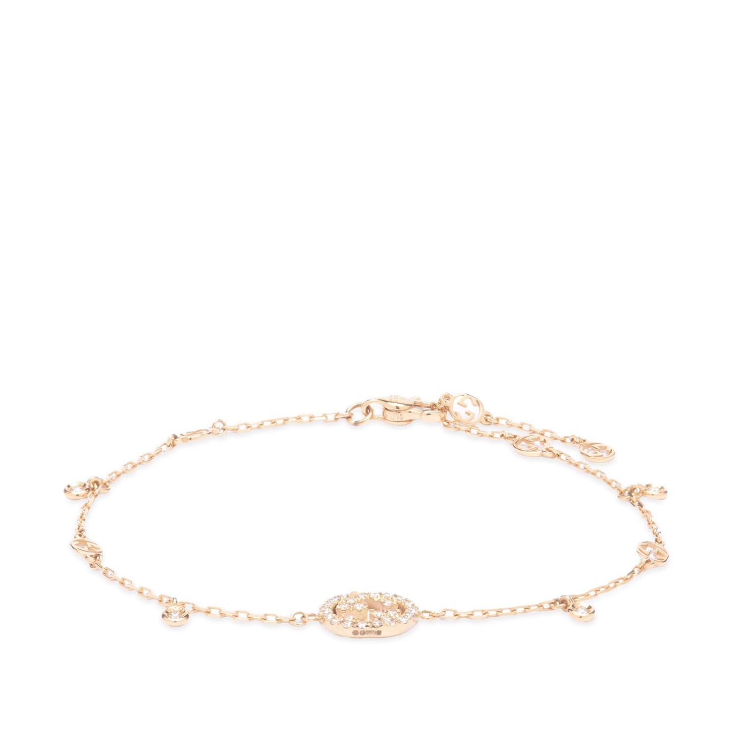 Náramok Gucci Interlocking G Diamond Bracelet Béžová | YBA729403002017, 0