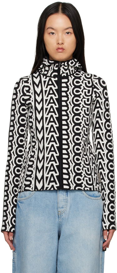 Sveter Marc Jacobs Marc Jacobs 'The Monogram' Zip-Up Hoodie Čierna | 2P3RTP001K01, 0