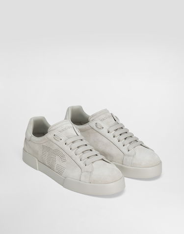 Tenisky a topánky Dolce & Gabbana Dolce & Gabbana Calfskin Strobel Portofino Light Biela | CS2324A9T6787565, 1