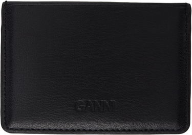 Peňaženka GANNI GANNI Bou Leather Card Holder Čierna | A6392, 1