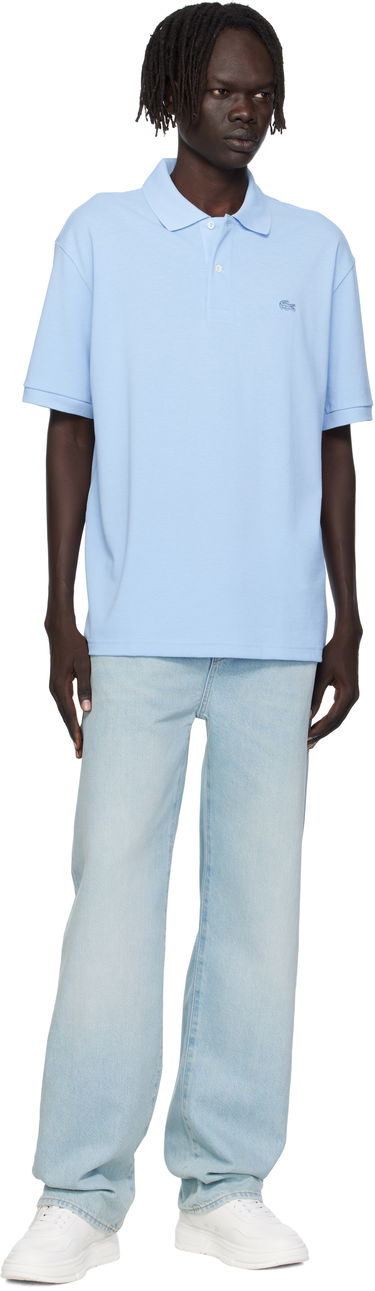 Polo tričko Lacoste Lacoste Croc Signature Polo Modrá | PH7757_HBP, 3