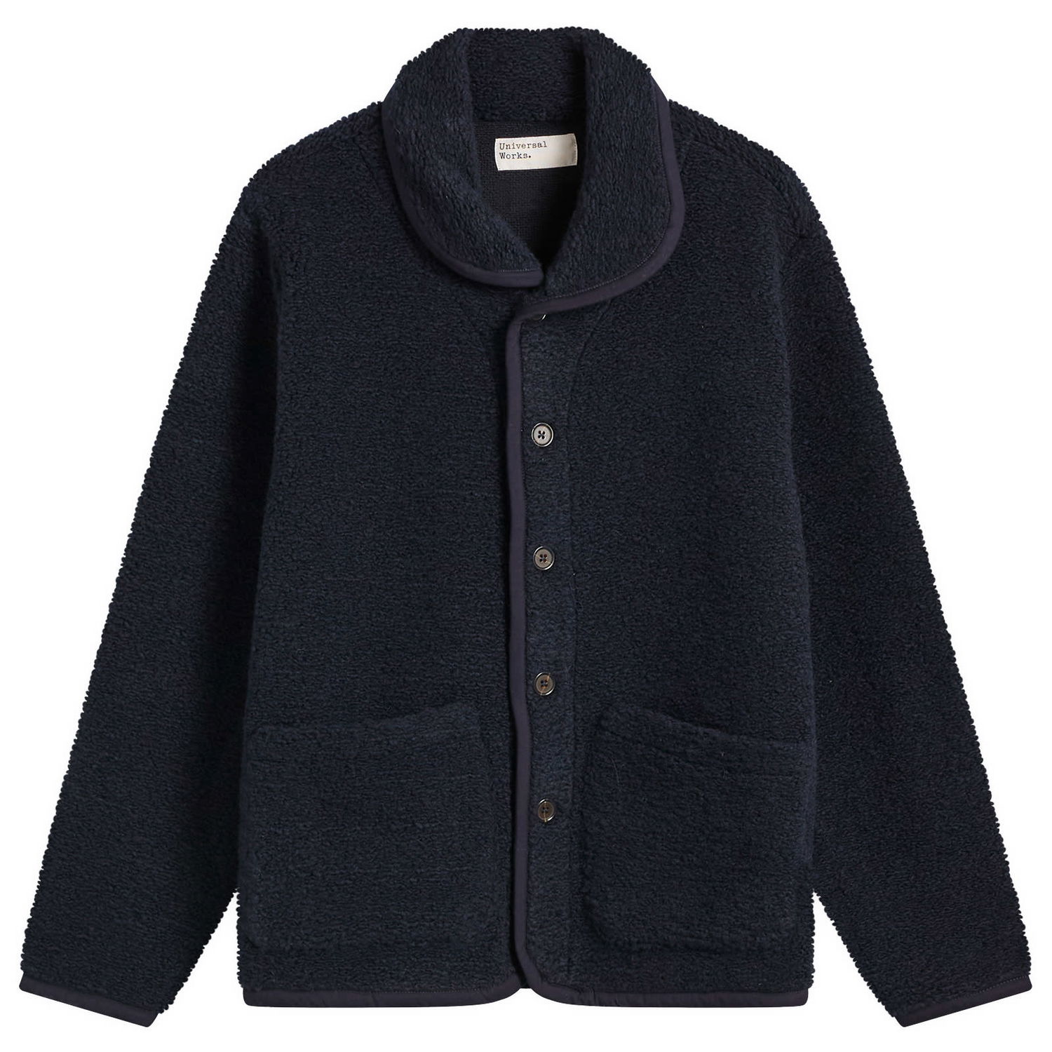 Bunda Universal Works Alvar Fleece Lancaster Jacket, Size Small Navy | 33703-NVY, 0