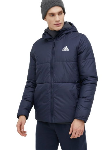 Bunda adidas Originals BSC 3-Stripes Hooded Insulated Jacket Navy | HG6270