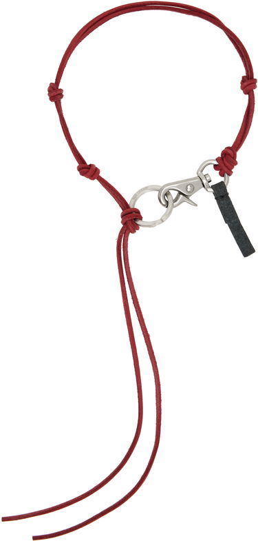 Kľúčenka OUR LEGACY Our Legacy Ladon Leather Cord Necklace Červená | A42058LRL, 0