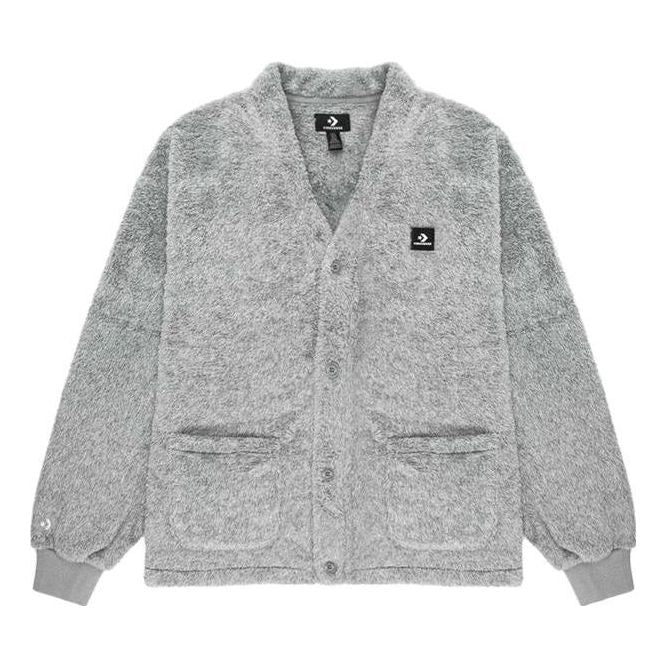 Sveter Converse Pile Fur Cardigan Šedá | 10024057-A04