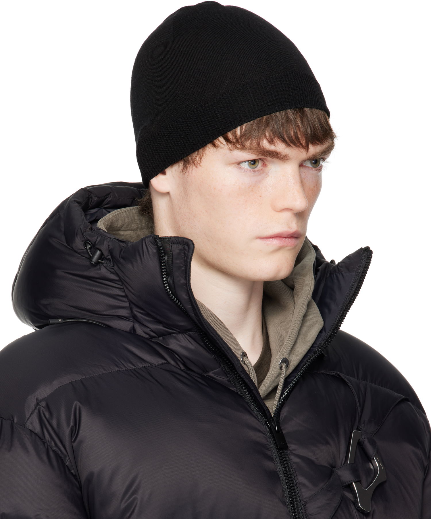 Kulicha HELIOT EMIL HELIOT EMIL Fresnel Wool Beanie Čierna | PREAW25_16_120_BLK01, 1