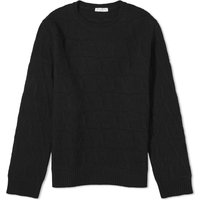 Sveter Valentino Men's Icon Logo Crew Knit Black Čierna | 4V3KC28W9WW-MXM, 1