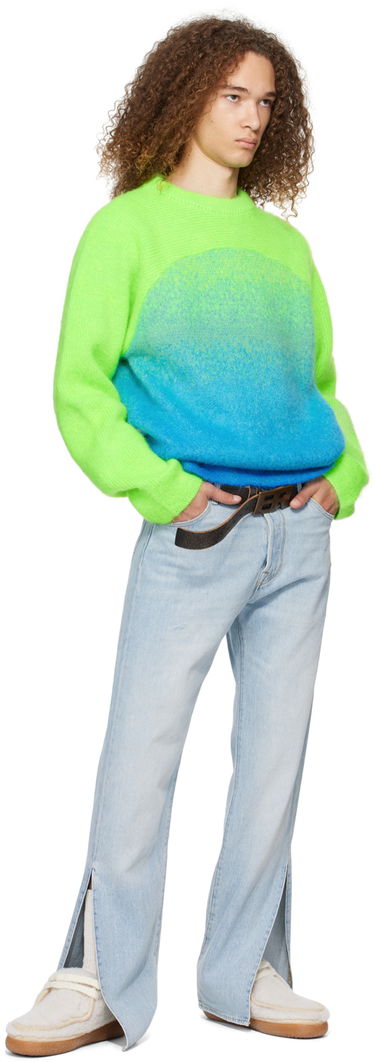 Sveter ERL Gradient Knit Sweater Zelené | ERL07N001, 3