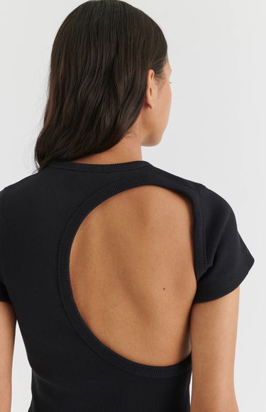 Tričko AXEL ARIGATO Solo Cut Out T-Shirt Čierna | A2085002, 8